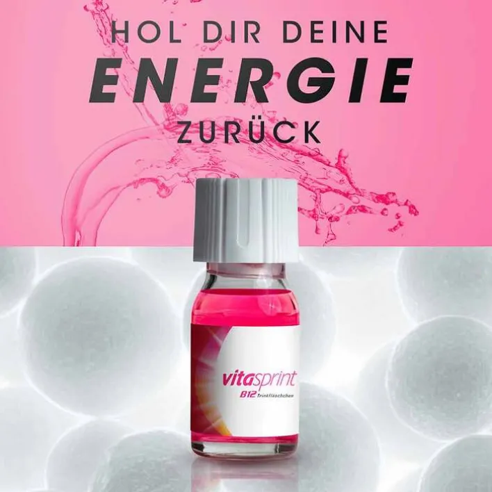 Vitasprint B12 Trinkfläschchen mit Vitamin B12 für mehr Energie, 10 St> Vitamin B12 (Cobalamin)