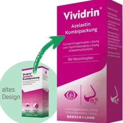 Vividrin® Azelastin Kombipackung bei Heuschnupfen & Allergien, 1 P