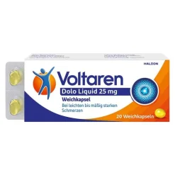 Voltaren Dolo Liquid 25 mg Weichkapseln, gegen Rückenschmerzen, 10 St
