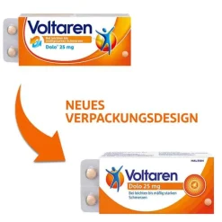 Voltaren Dolo 25mg Tabletten, Schmerztabletten gegen Rückenschmerzen, 20 St