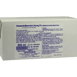 Hedinger Wasserstoffperoxid-Lösung 3% Standardzulassung, 500 ml> Mundpflege|Mundspüllösung