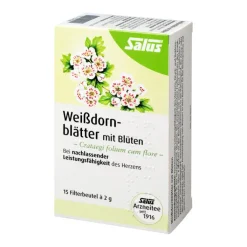 Weissdornblätter mit Blüten Arzneitee bio Salus, 15 St