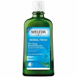 Weleda Herbal Fresh Deo Spray Salbei Nachfüllflasche, 200 ml