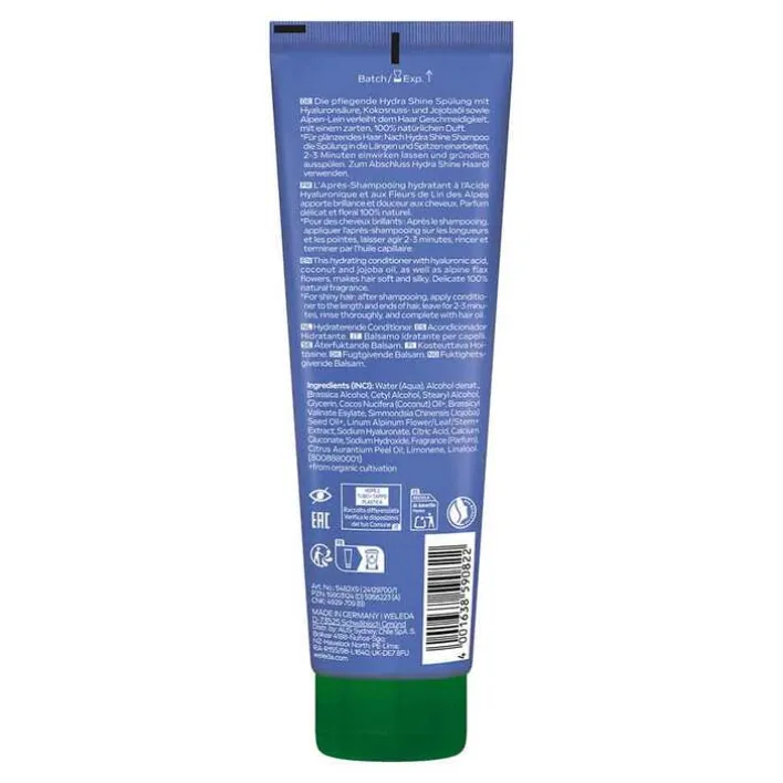Weleda Hydra Shine Pflegespülung Alpen-Lein, 150 ml> Haarpflege|Spülungen & Lotionen