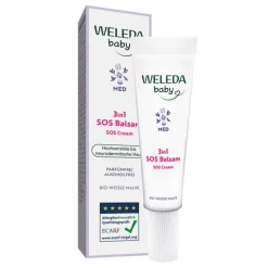 Weleda 3in1 SOS Balsam weiße Malve, 10 ml>Kinder Haut- & Haarpflege|Cremes & Balsame