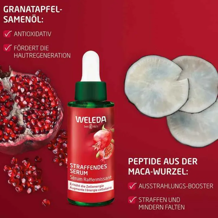 Weleda straffendes Serum Granatapfel & Maca, 30 ml