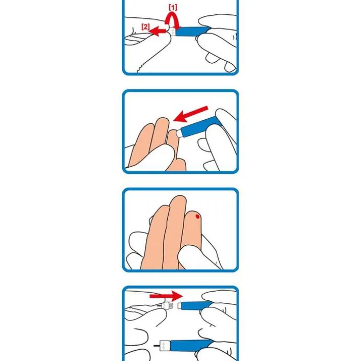 Wellion ® Safetylancets 23G , 100 St> Lanzetten & Stechhilfen