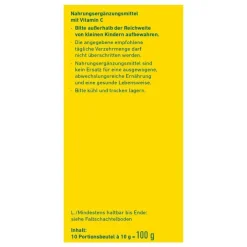 Wepa heißer Apfel + Vitamin C Pulver, 10X10 g> Vitamin C (Ascorbinsäure)