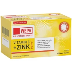 Wepa Vitamin C + Zink Kapseln, 60 St