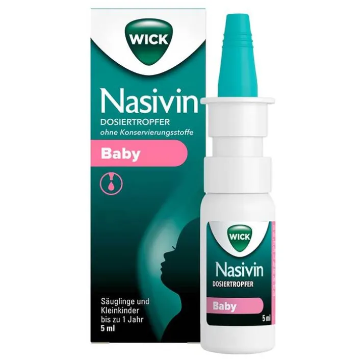 Nasivin WICK Dosiertropfer oK Baby 0,1 mg / ml Ntr, 5 ml>Kinder Nasentropfen Für Kinder|Schnupfen & Nasennebenhöhlen