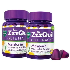 Wick Zzzquil Gute Nacht Weichgummis, 2x60 St> Melatonin Tabletten