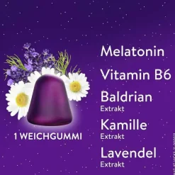 Wick Zzzquil Gute Nacht Weichgummis, 2x60 St> Melatonin Tabletten
