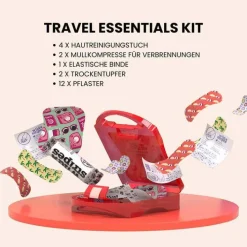 Wild Stripes Travel Essentials First Aid Kit, 21 St><noscript><img width=