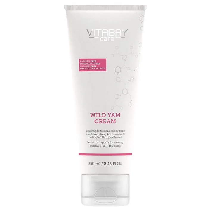 Vitabay Wild Yams Creme mit 64% Diosgenin Gesicht + Körper, 250 ml> Yamswurzel