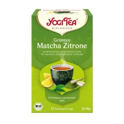 Yogi Tea Grüntee Matcha Zitrone Filterbeutel, 17X1.8 g