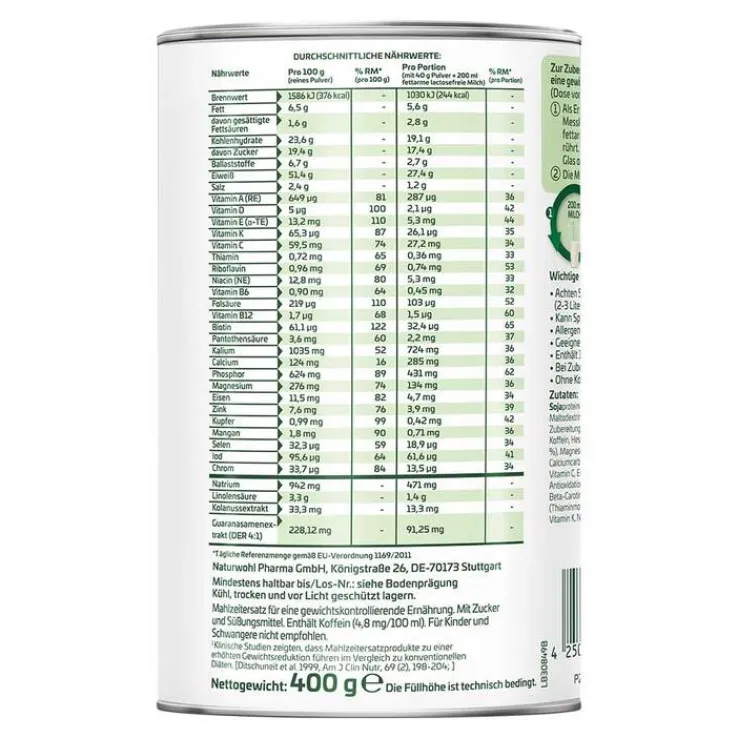 Yokebe Ultima Fat Burning Shake Pulver NF, 400 g