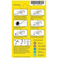Zeckenpinzette Chirurgenstahl mit Lupe, 1 St