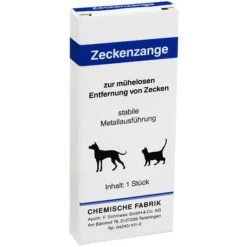 Zeckenzange aus Metall, 1 St