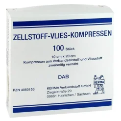 Kerma Zellstoff Vlies Kompressen 1, 100 St> Sterile Kompressen