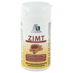 Zimt Kapseln 500 mg + Vitami, 60 St