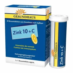 Zink 10 + C Brausetabletten, 20 St