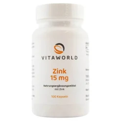 Zink 15 mg Zinkgluconat Kapseln, 100 St