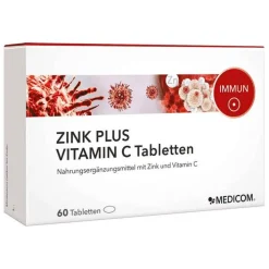 Medicom Zink Plus Vitamin C Tabletten, 60 St> Zink|Immunsystem