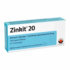Zinkit 20 überzogene Tabletten, 20 St> Zink|Abwehrsteigerung