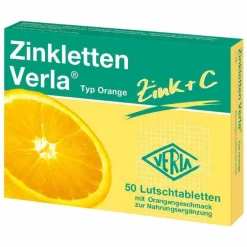 Verla Zinkletten Orange Lutschtabletten, 50 St> Zink
